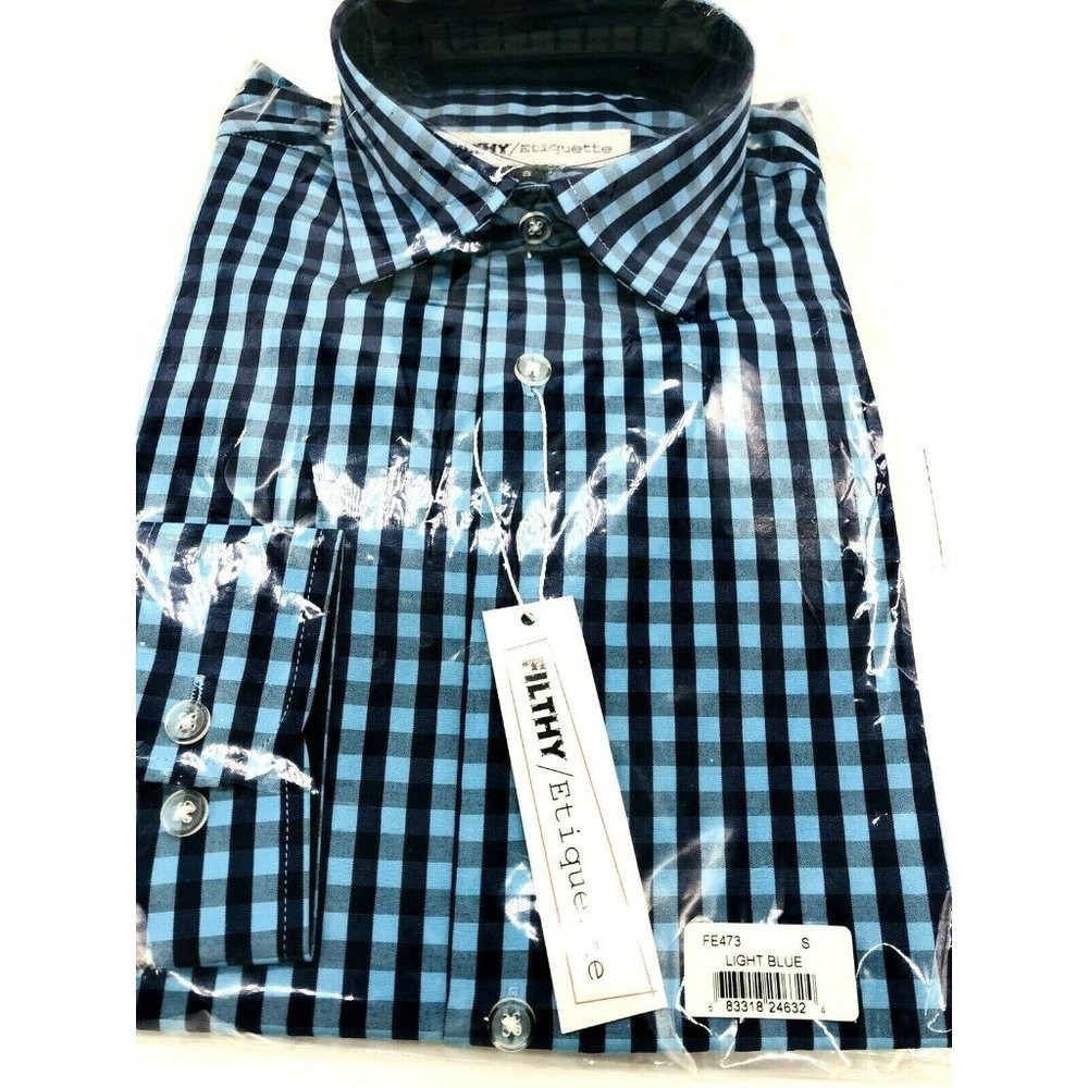 Filthy Etiquette Men's Button Down Shirt Long Sleeve Size S - Picture 3 of 4